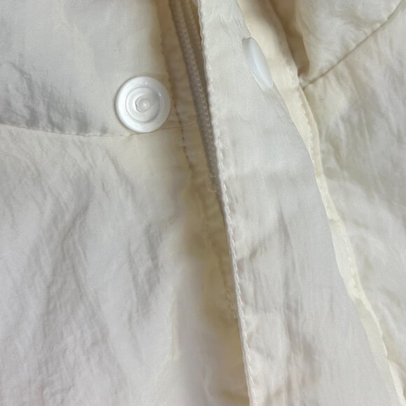 Vtg‎ 90s Nike Windbreaker Jacket Large Off White Black Striped Color Block READ - Picture 7 of 9